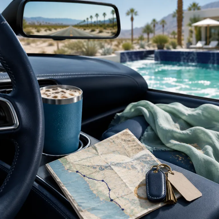Driving from San Diego to Palm Springs for an elegant desert hotel stay
